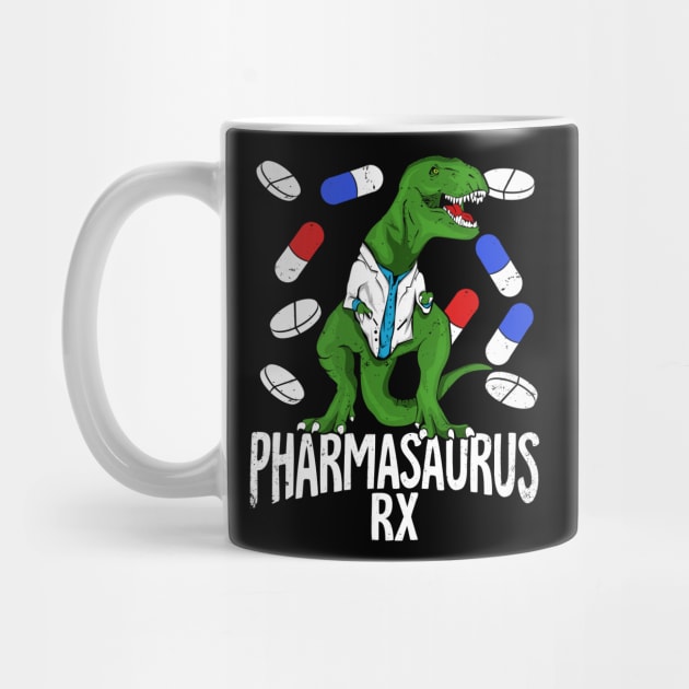 Pharmasaurus Rx Pharmacy Tech Pharmacist Gift by Dolde08